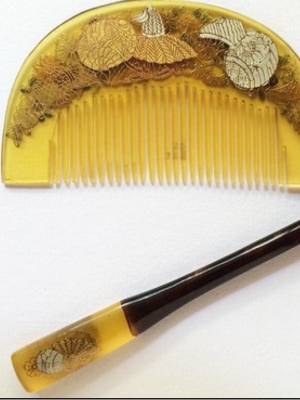 vintage Japanese kanzashi set from the early-to-mid 20th century